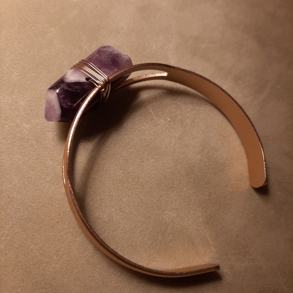 Amethyst cuff bracelet Earth bound trading - Picture 5 of 6